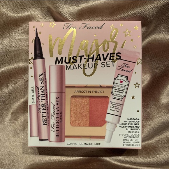 Too Faced Other - TOO FACED Major Must-Haves Makeup Set: Mascara • Eyeliner • Primer • Blush Duo